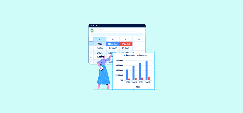 Sparkline در Google Sheet چیست؟